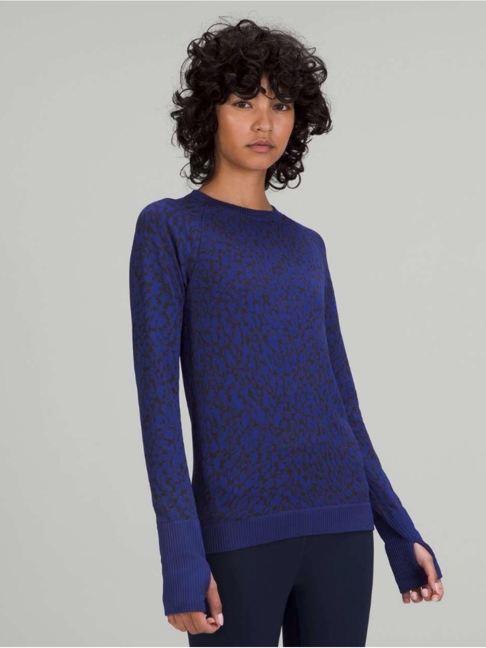 Lululemon Rest Less Pullover Particolour Larkspur / Black 12